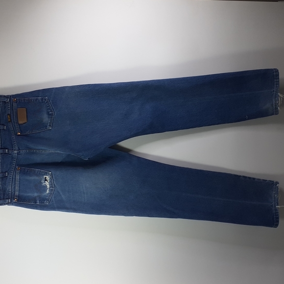 Wrangler Destroyed, Faded, Destressed 13MWZPW Cowboy Cut Men's 36x34 - Picture 10 of 16